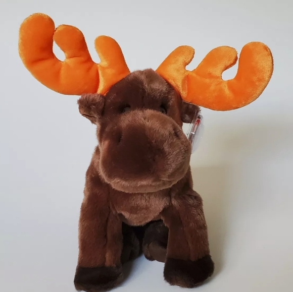 1999 Ty Beanie Buddy Chocolate Moose Plush Stuffed Animal Toy 12” - Picture 2 of 4